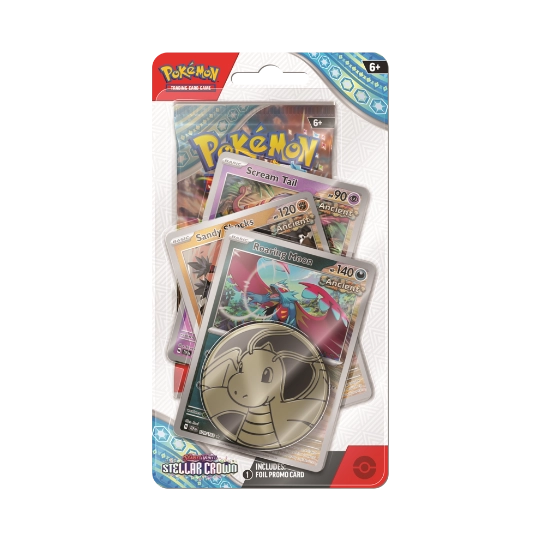 Scarlet & Violet Stellar Crown: Premium Checklane Blister Roaring Moon