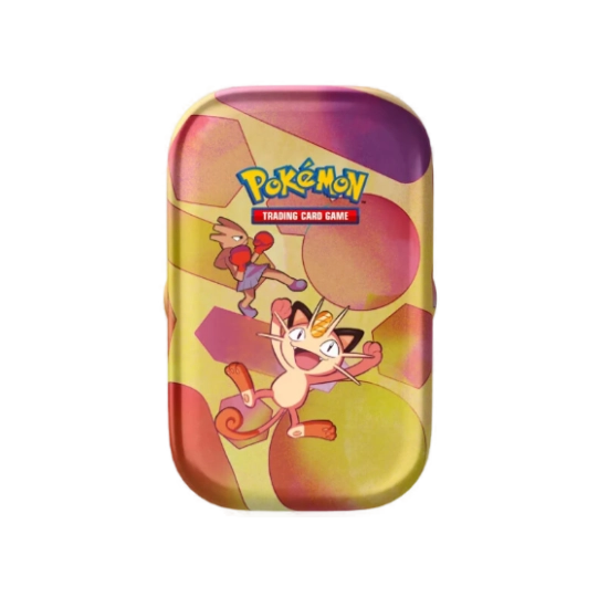 Scarlet & Violet 151 Meowth & Hitmonchan Mini Tin