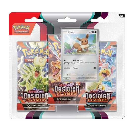 Scarlet & Violet-Obsidian Flames 3 Booster Packs Eevee