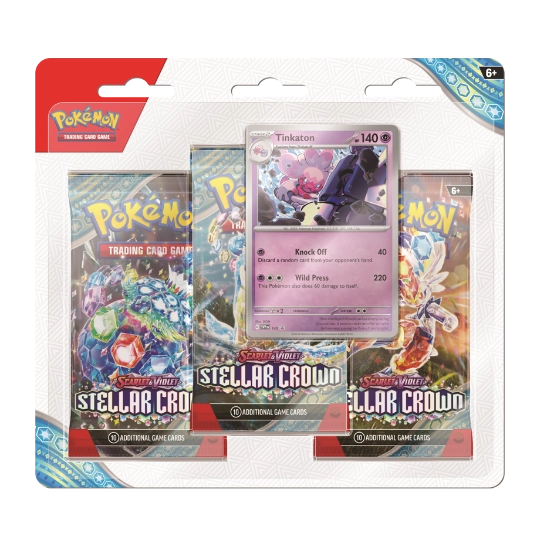 Scarlet & Violet Stellar Crown: 3 Booster Pack Tinkaton