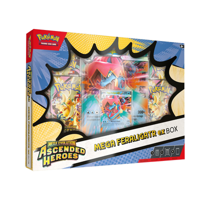 Mega Evolution: Ascended Heroes Mega Feraligatr ex Box ESPAÑOL