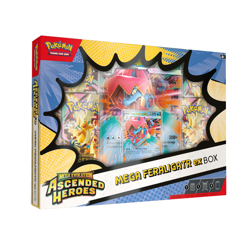 Mega Evolution: Ascended Heroes Mega Feraligatr ex Box ESPAÑOL