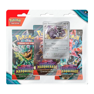 Scarlet & Violet Twilight Masquerade: 3 Pack Blister Revavroom