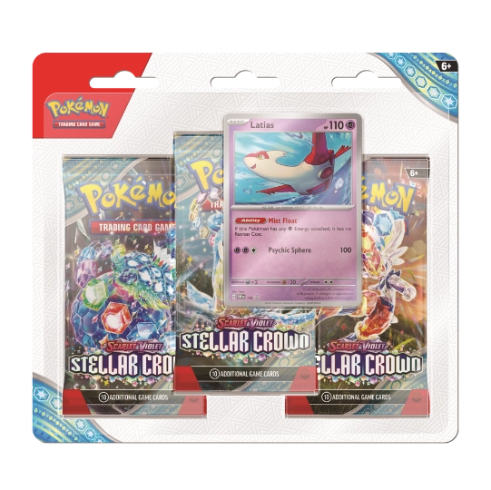 Scarlet & Violet Stellar Crown: 3 Booster Pack Latias