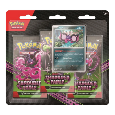 Scarlet & Violet Shrouded Fable 3 Booster Packs Pecharunt