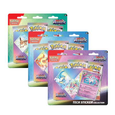 Scarlet & Violet Prismatic Evolutions: Tech Sticker Collection Set of 3