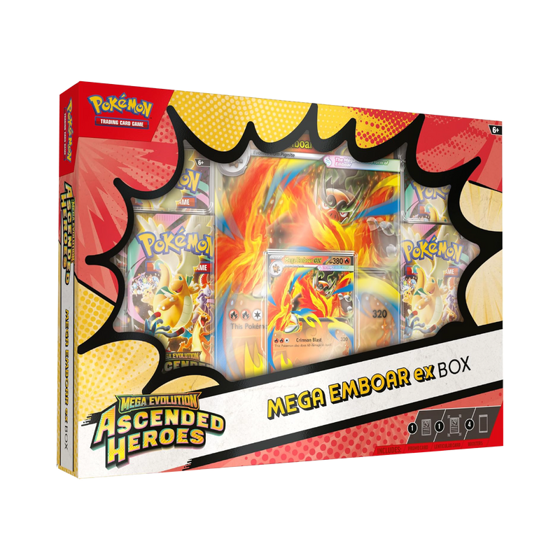Mega Evolution: Ascended Heroes Mega Emboar ex Box ESPAÑOL