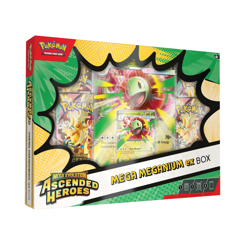 Mega Evolution: Ascended Heroes Mega Meganium ex Box ESPAÑOL