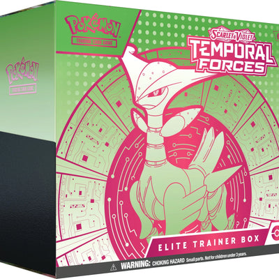 Scarlet & Violet Temporal Forces Elite Trainer Box Iron Leaves